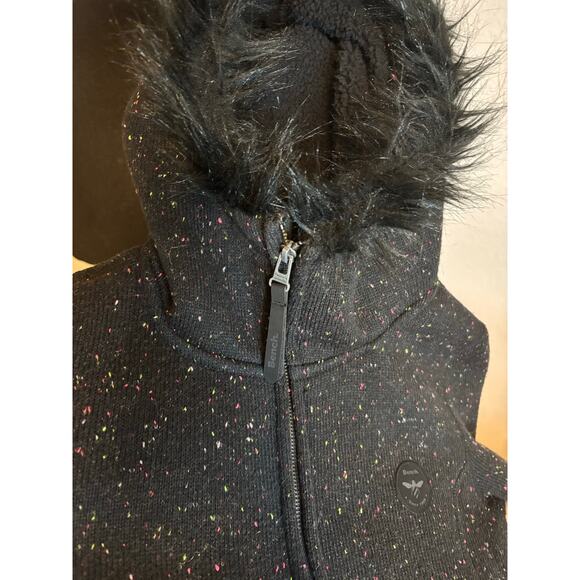 BUCKLE BENCH Petersham Active Jacket Fur Trim ZipUp Hoodie, Teddy Bear Lining - Picture 13 of 14